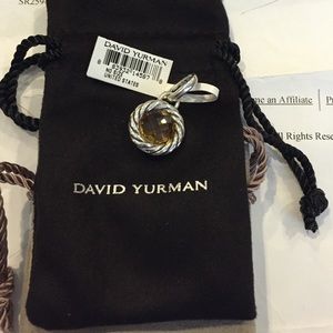 David Yurman cable pendant wicenter stone